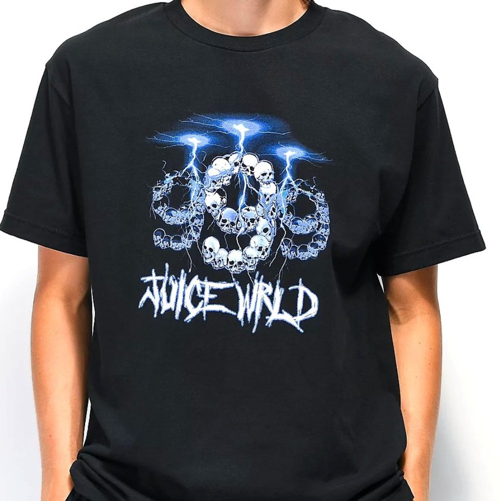 999 Club by Juice WRLD Lightning Black T-Shirt